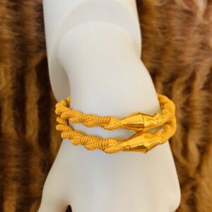 Bracelet à maillons Twisted Link plaqué or De Bijenkorf Femme Accessoires Bijoux Bracelets 